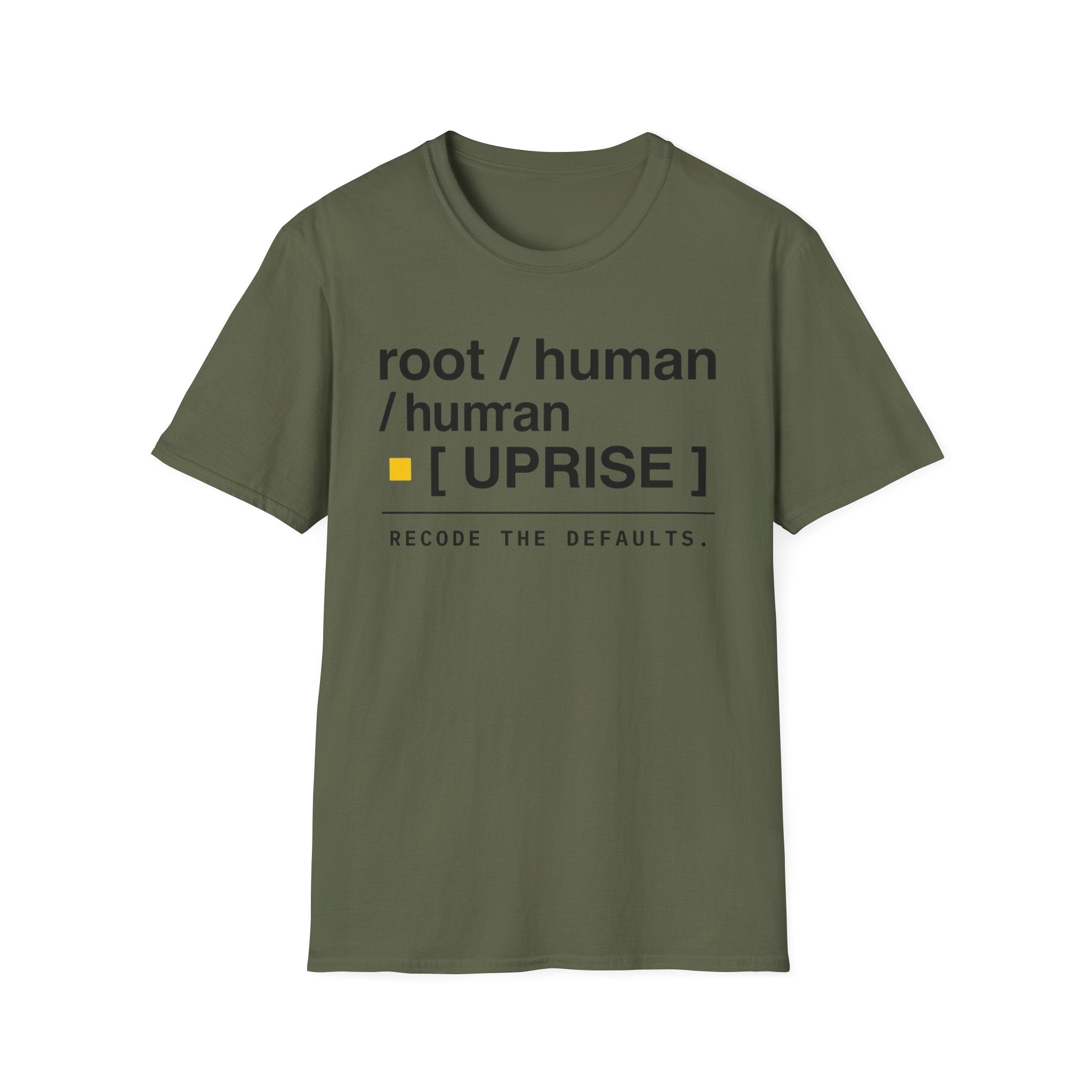 ROOT HUMAN UPRISE - Recode the Defaults T-Shirt