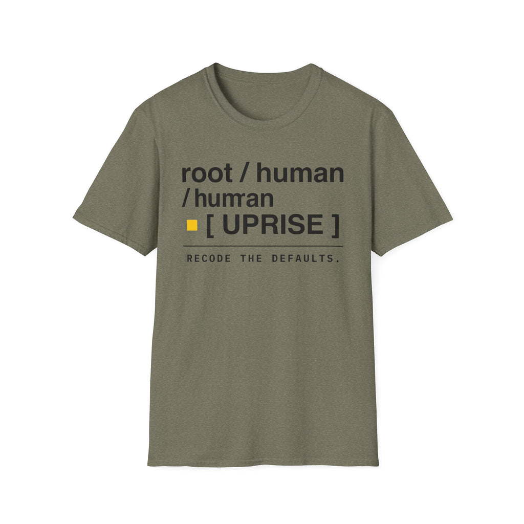 ROOT HUMAN UPRISE - Recode the Defaults T-Shirt