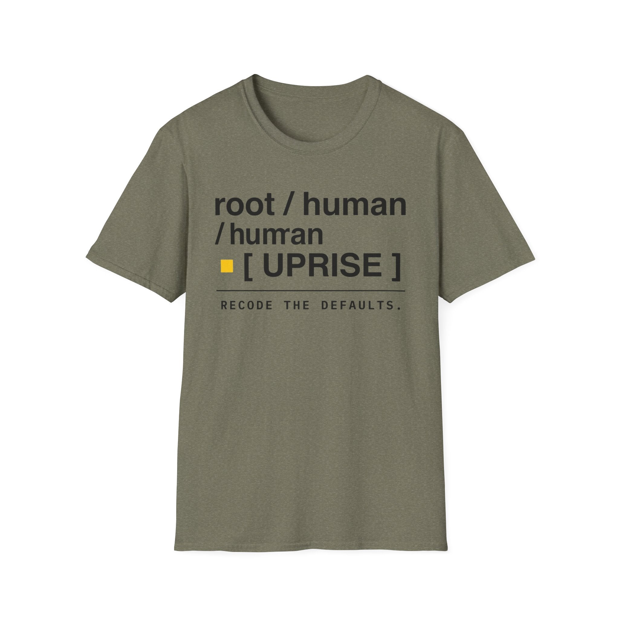 ROOT HUMAN UPRISE - Recode the Defaults T-Shirt