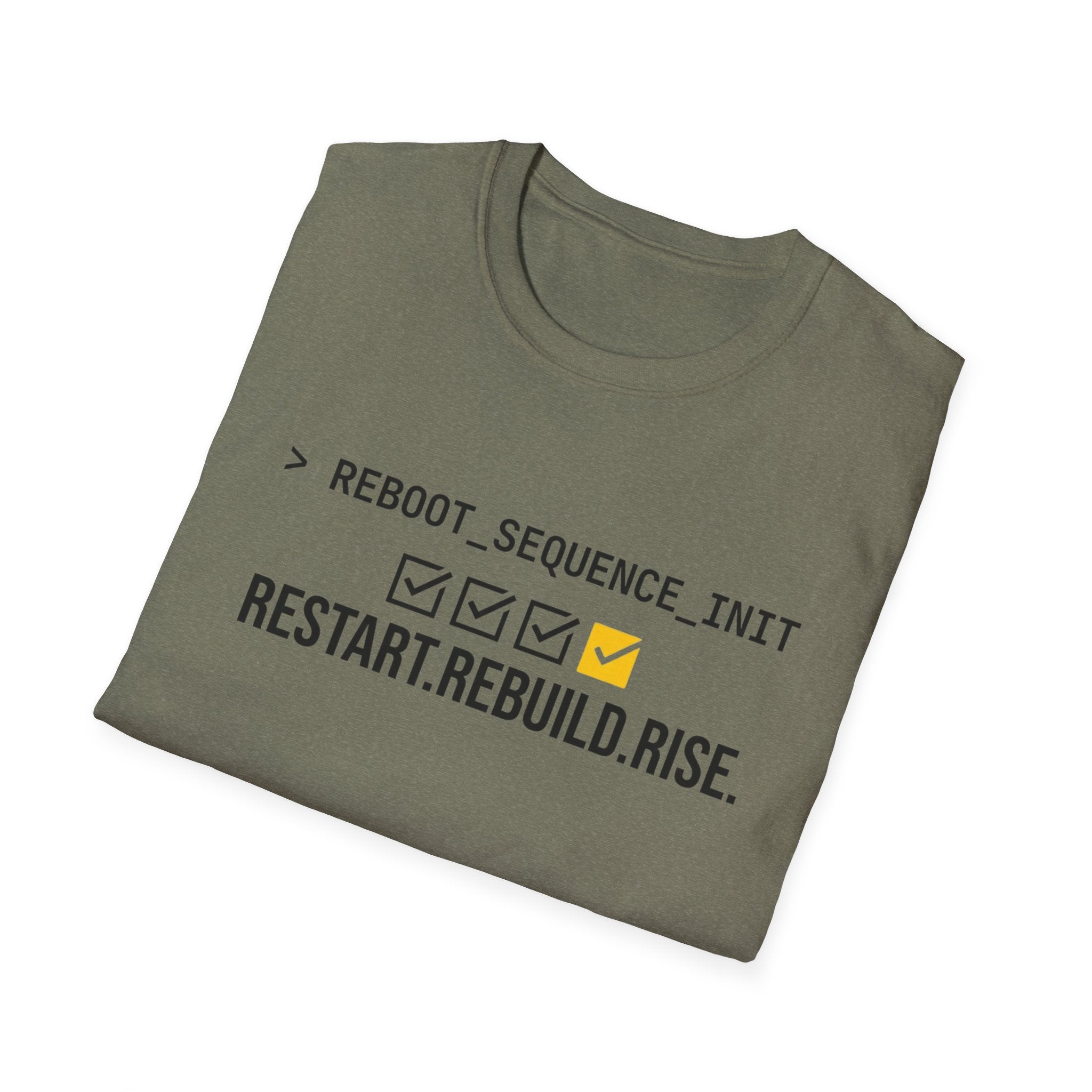 Restart. Rebuild. Rise. T-Shirt