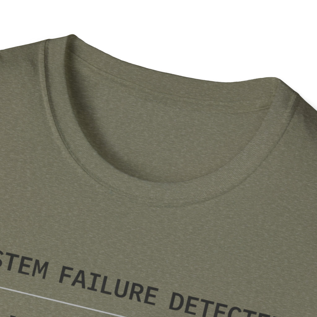 SYSTEM FAILURE DETECTED - Installing Growth T-Shirt