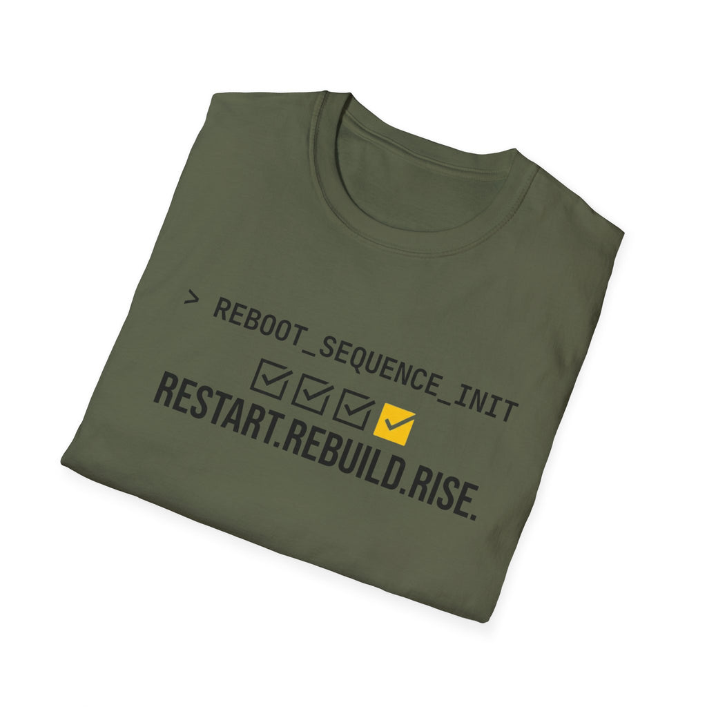 Restart. Rebuild. Rise. T-Shirt