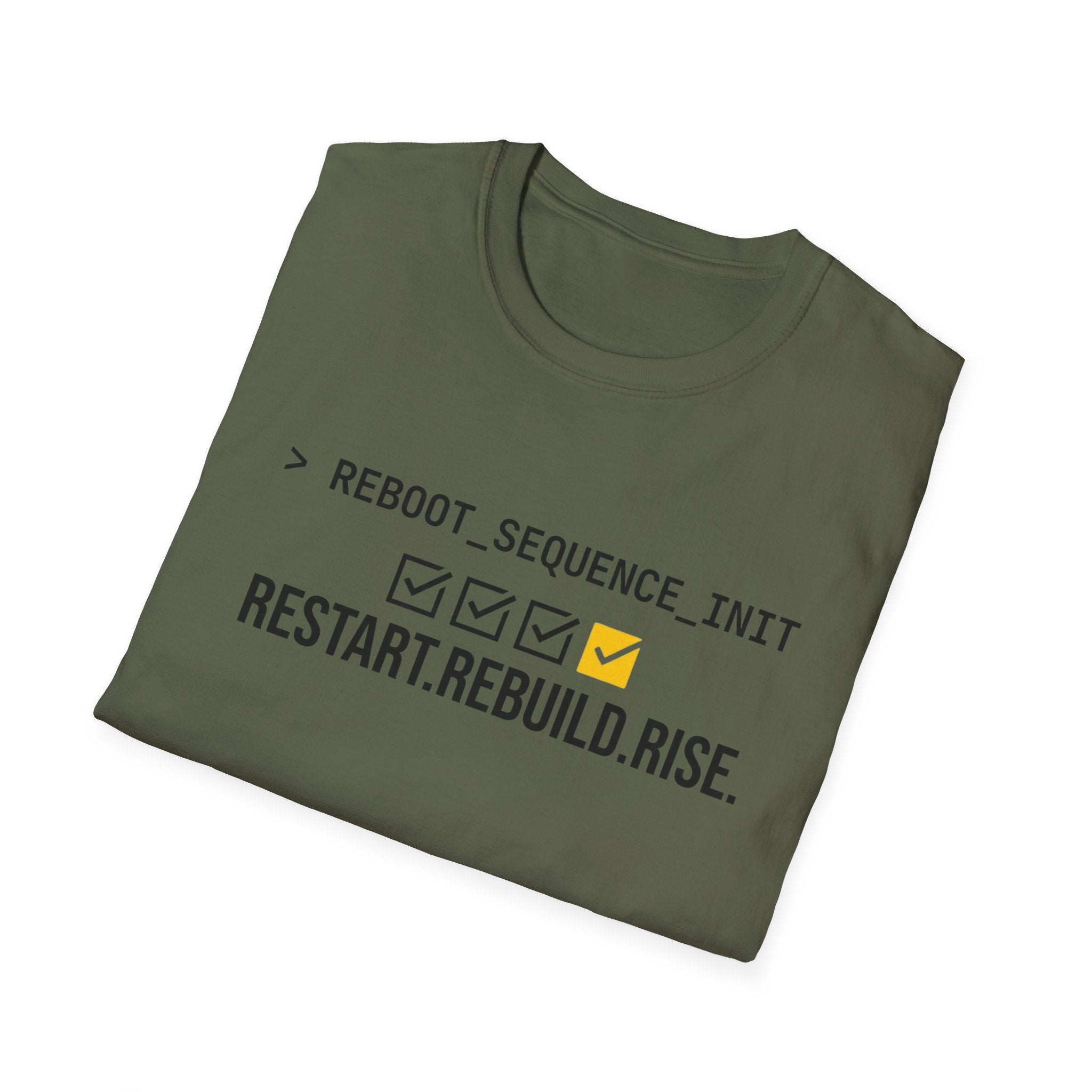 Restart. Rebuild. Rise. T-Shirt